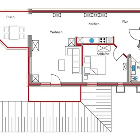 Apartman Fewo1846 - Willi - Elegante Strandnahe Mit Terrasse Glücksburg